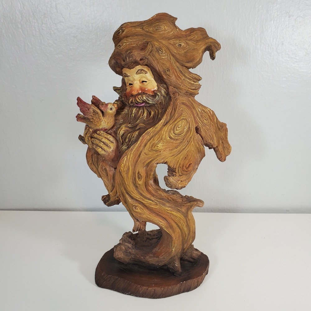 Christhomas Corp 10368 Santa Carved Wood Christmas Bird 12" Figurine Home Decor